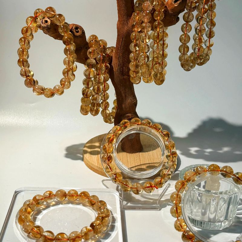 Natural Citrine Bracelet "The Merchant's Stone" | For Wealth, Business Luck & Confidence | Solar Plexus Chakra Crystal for Abundance