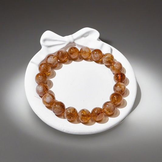 Natural Citrine Bracelet "The Merchant's Stone" | For Wealth, Business Luck & Confidence | Solar Plexus Chakra Crystal for Abundance