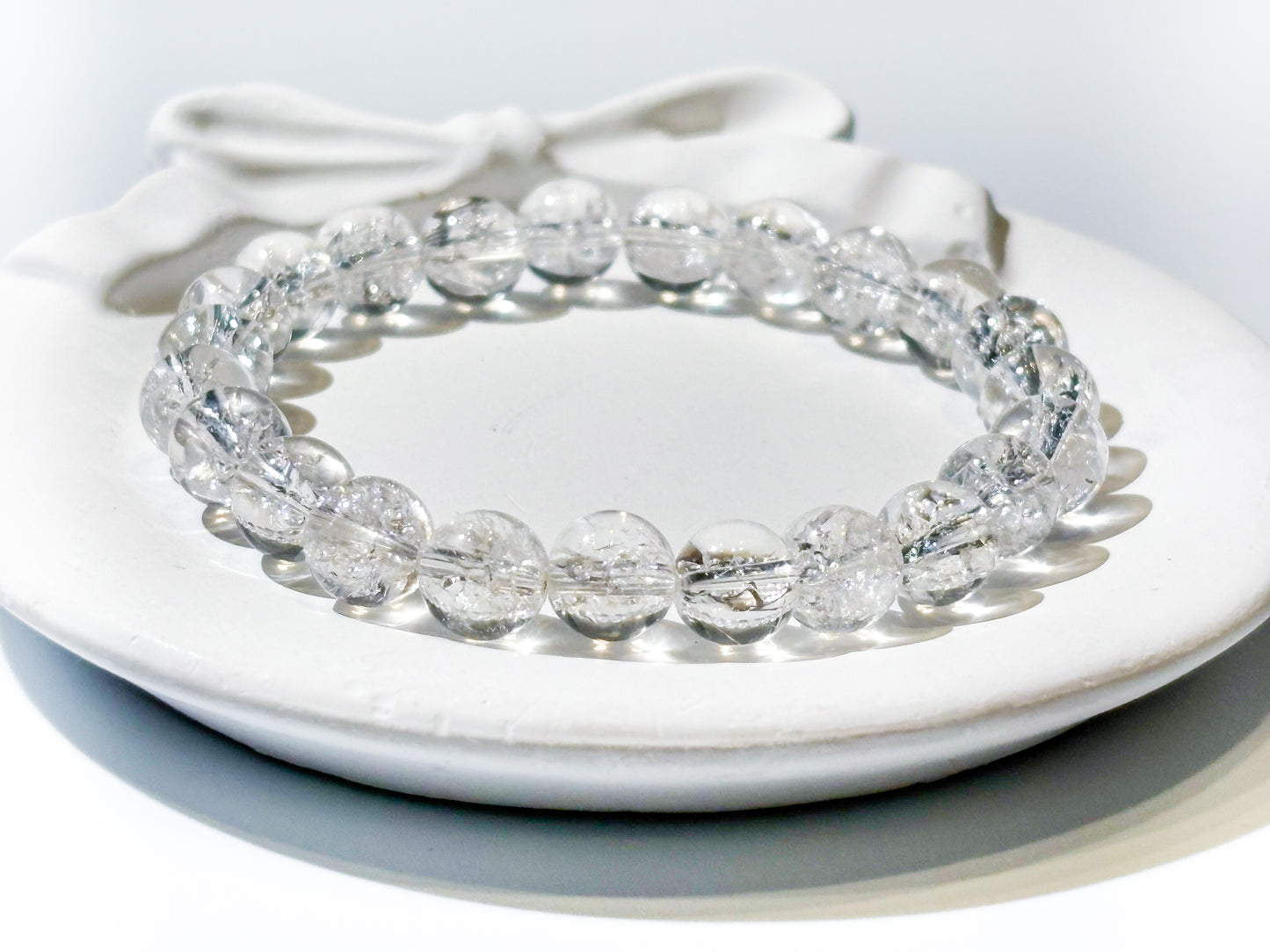 Authentic White Azeztulite Bracelet by Azez | The Ascension Stone | For Raising Vibration & Spiritual Awakening | High-Frequency Healing Crystal