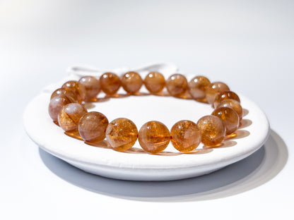 Natural Citrine Bracelet "The Merchant's Stone" | For Wealth, Business Luck & Confidence | Solar Plexus Chakra Crystal for Abundance
