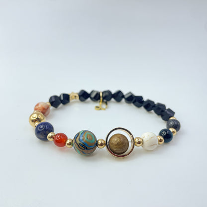 Planet Series - Capricorn Nature Stone Zodiac Bracelet