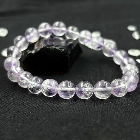 Authentic White Azeztulite Bracelet by Azez | The Ascension Stone | For Raising Vibration & Spiritual Awakening | High-Frequency Healing Crystal
