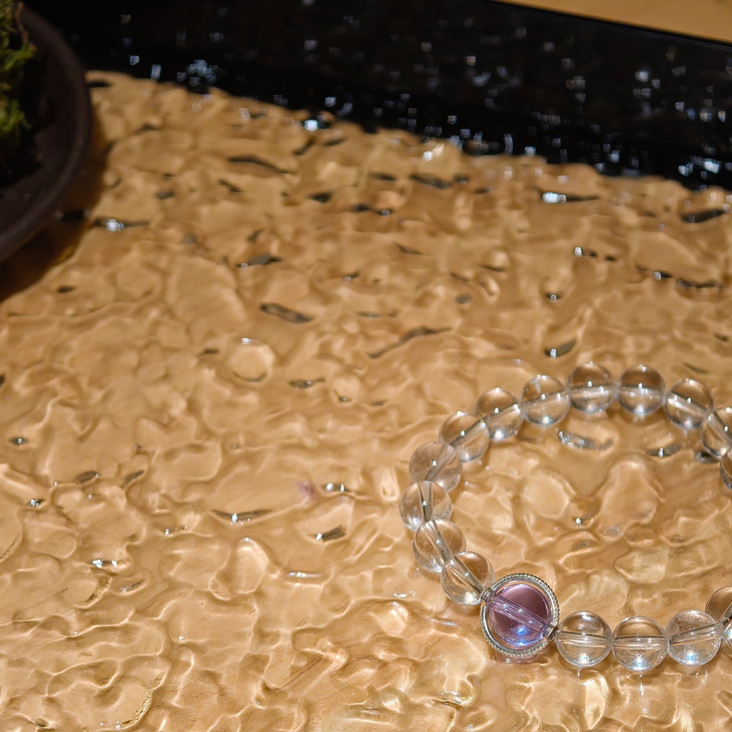 Amethyst & White Moonstone Bracelet Healing Set Chakra - Balancing Crystal Jewelry - Nura Crystal
