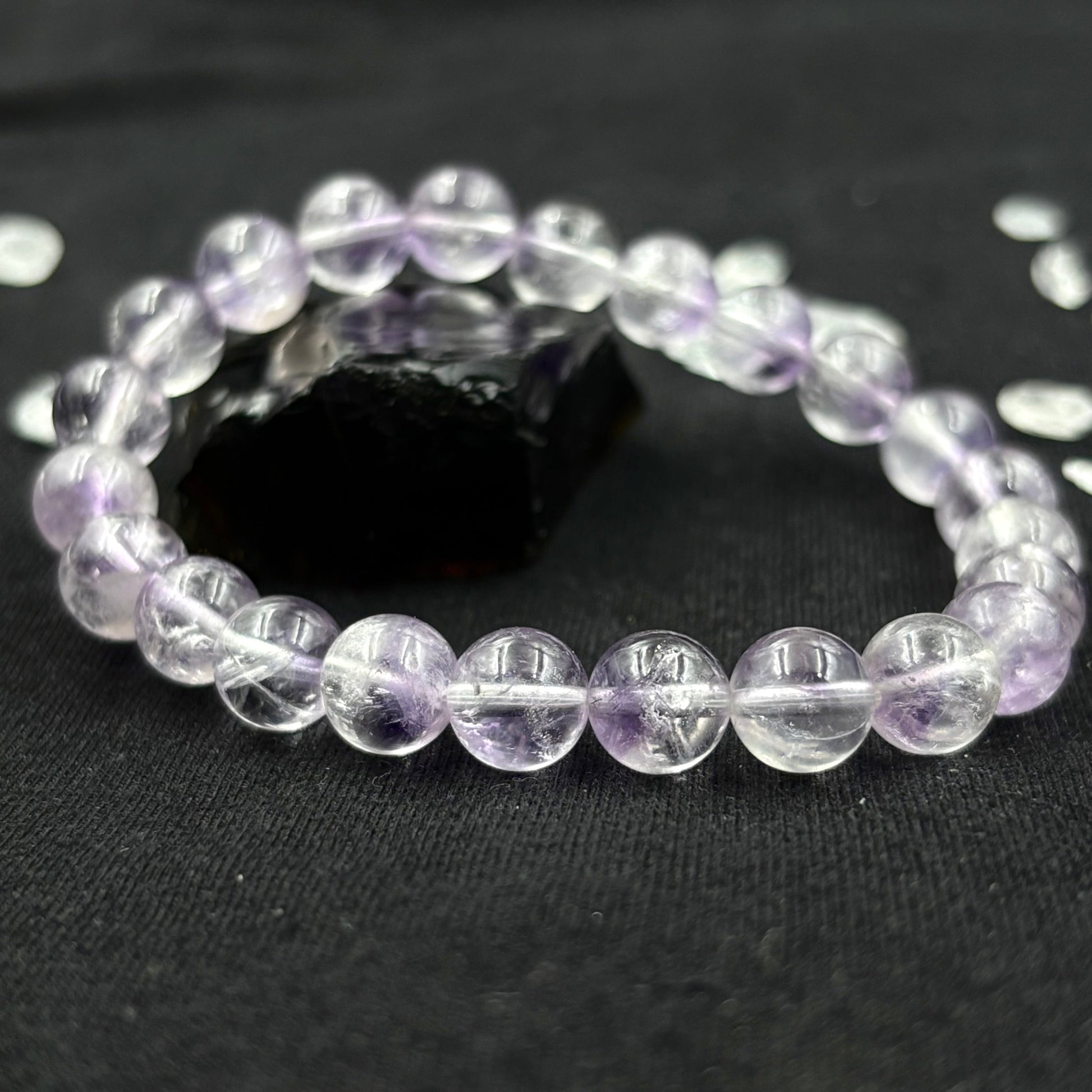 Authentic White Azeztulite Bracelet by Azez | The Ascension Stone | For Raising Vibration & Spiritual Awakening | High - Frequency Healing Crystal - Nura Crystal