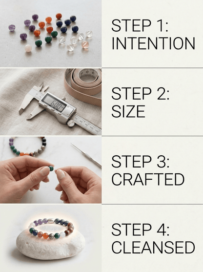 Bespoke Energy Bracelet | Hand - Picked Custom Crystal Jewelry - Nura Crystal