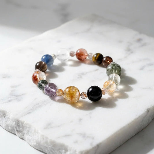 Multi - treasure DuoBao Energy Healing Set Chakra - Balancing Crystal Jewelry - Nura Crystal