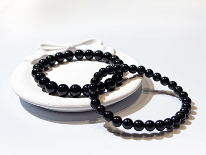Natural Black Obsidian Bracelet | The Ultimate Protection Stone | Grounding & Cleansing Jewelry - Nura Crystal
