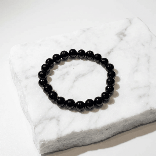 Natural Black Obsidian Bracelet | The Ultimate Protection Stone | Grounding & Cleansing Jewelry - Nura Crystal
