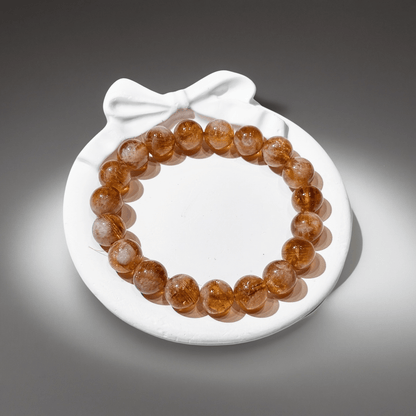 Natural Citrine Bracelet "The Merchant's Stone" | For Wealth, Business Luck & Confidence | Solar Plexus Chakra Crystal for Abundance - Nura Crystal