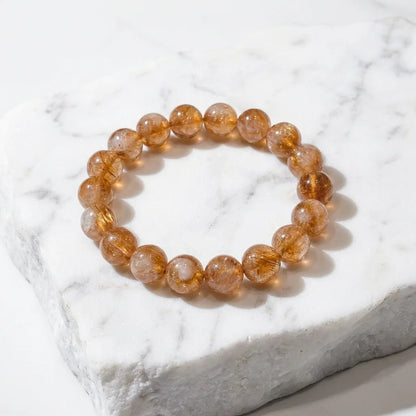 Natural Citrine Bracelet "The Merchant's Stone" | For Wealth, Business Luck & Confidence | Solar Plexus Chakra Crystal for Abundance - Nura Crystal