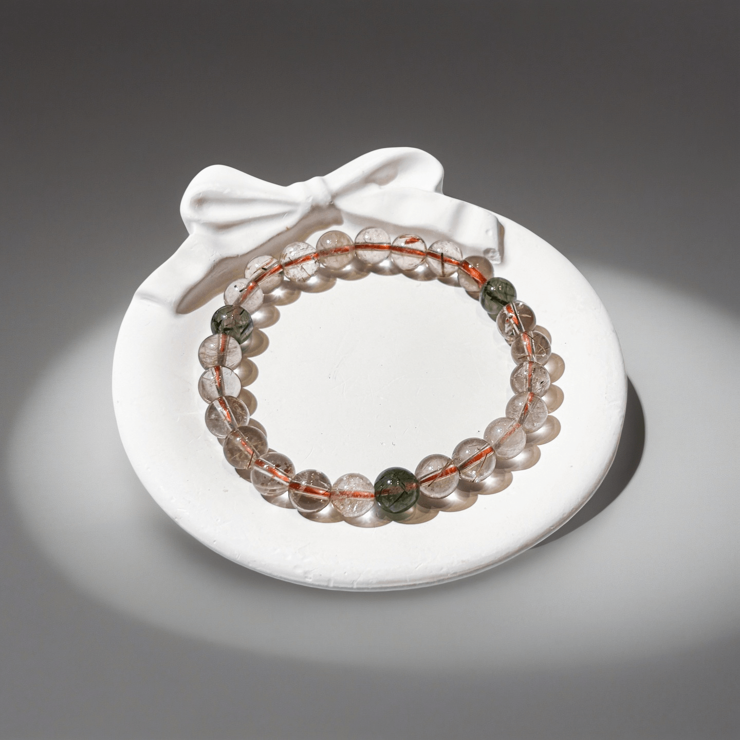 Natural Colorful Rutilated Quartz Bracelet | The All - in - One Powerhouse | For Wealth, Health, Protection & Career Success | High Vibration Crystal - Nura Crystal