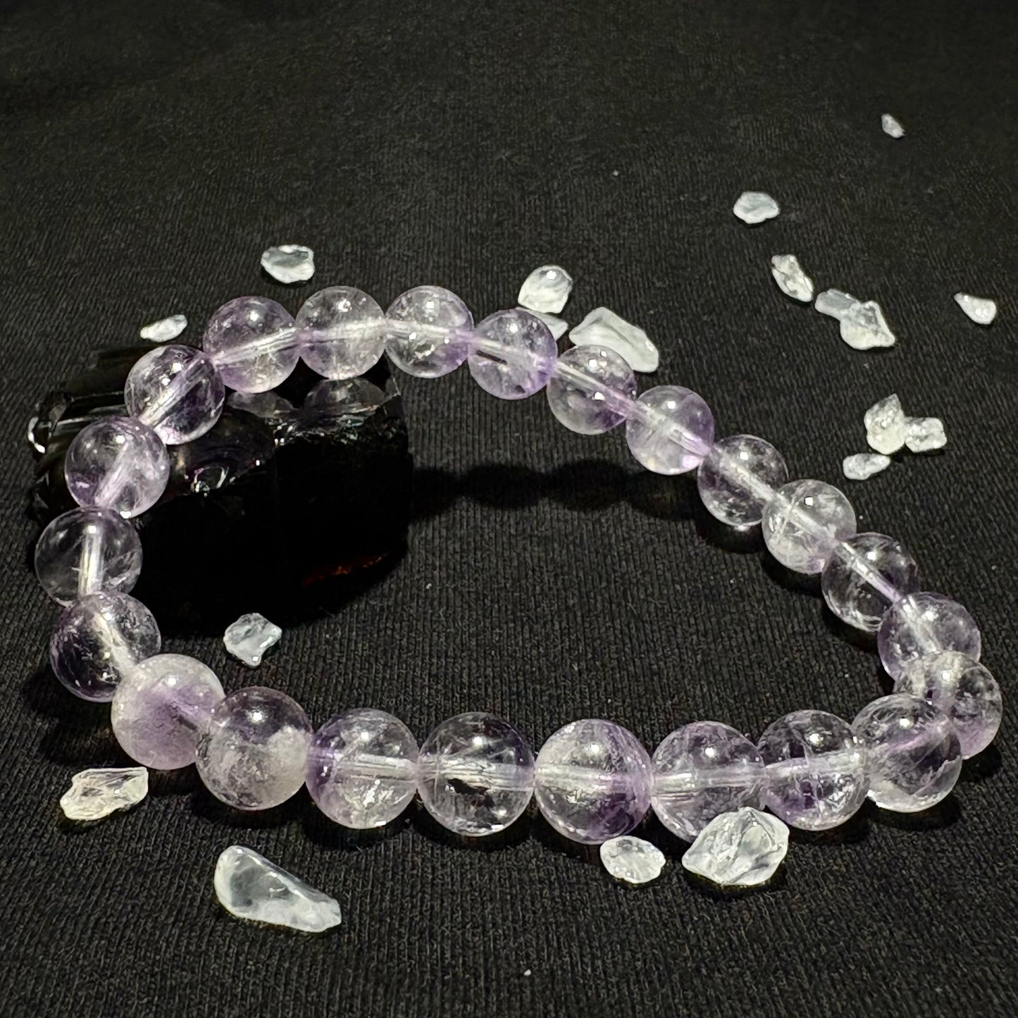 Natural Purple Rabbit Hair Quartz Bracelet | The Venus Stone for Love & Attraction | Enhances Feminine Charm, Heals the Heart & Attracts Soulmates - Nura Crystal