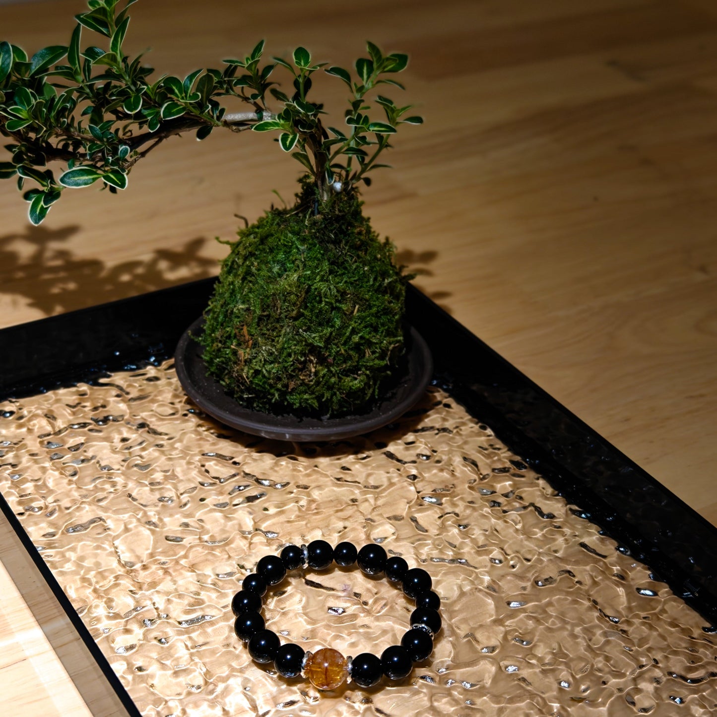 Obsidian & Citrine Energy Bracelet Healing Set Chakra - Balancing Crystal Jewelry - Nura Crystal