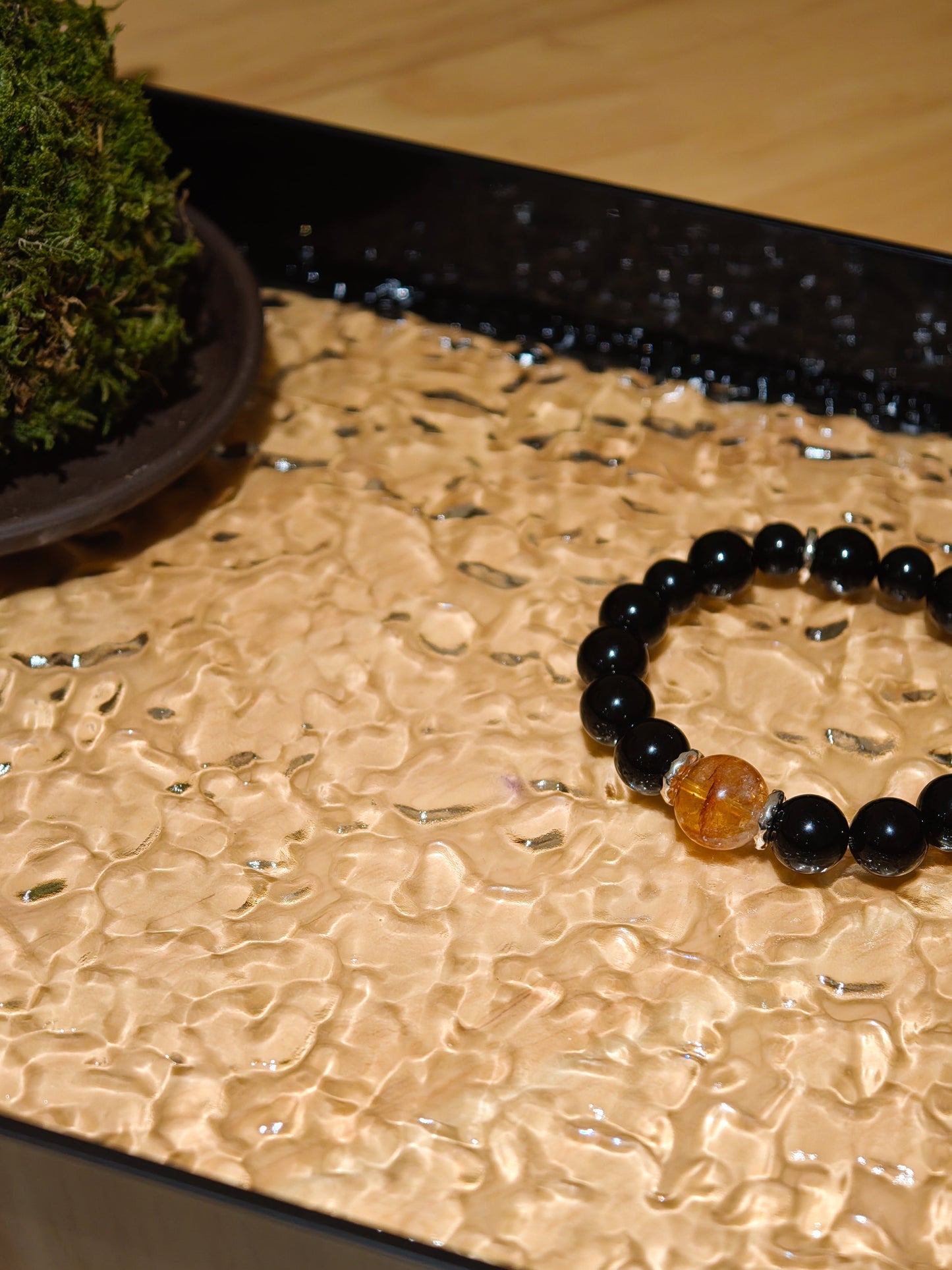 Obsidian & Citrine Energy Bracelet Healing Set Chakra - Balancing Crystal Jewelry - Nura Crystal