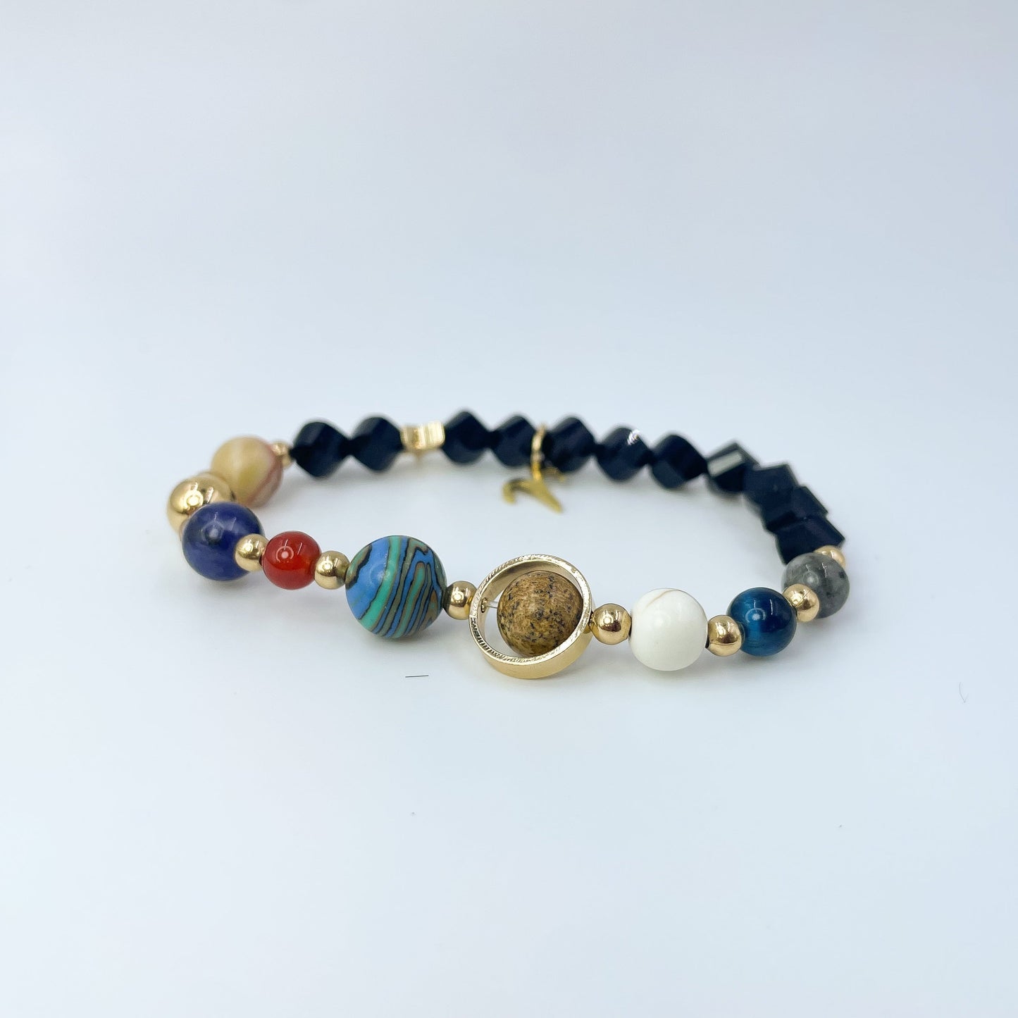 Planet Series - Aries Nature Stone Zodiac Bracelet - Nura Crystal