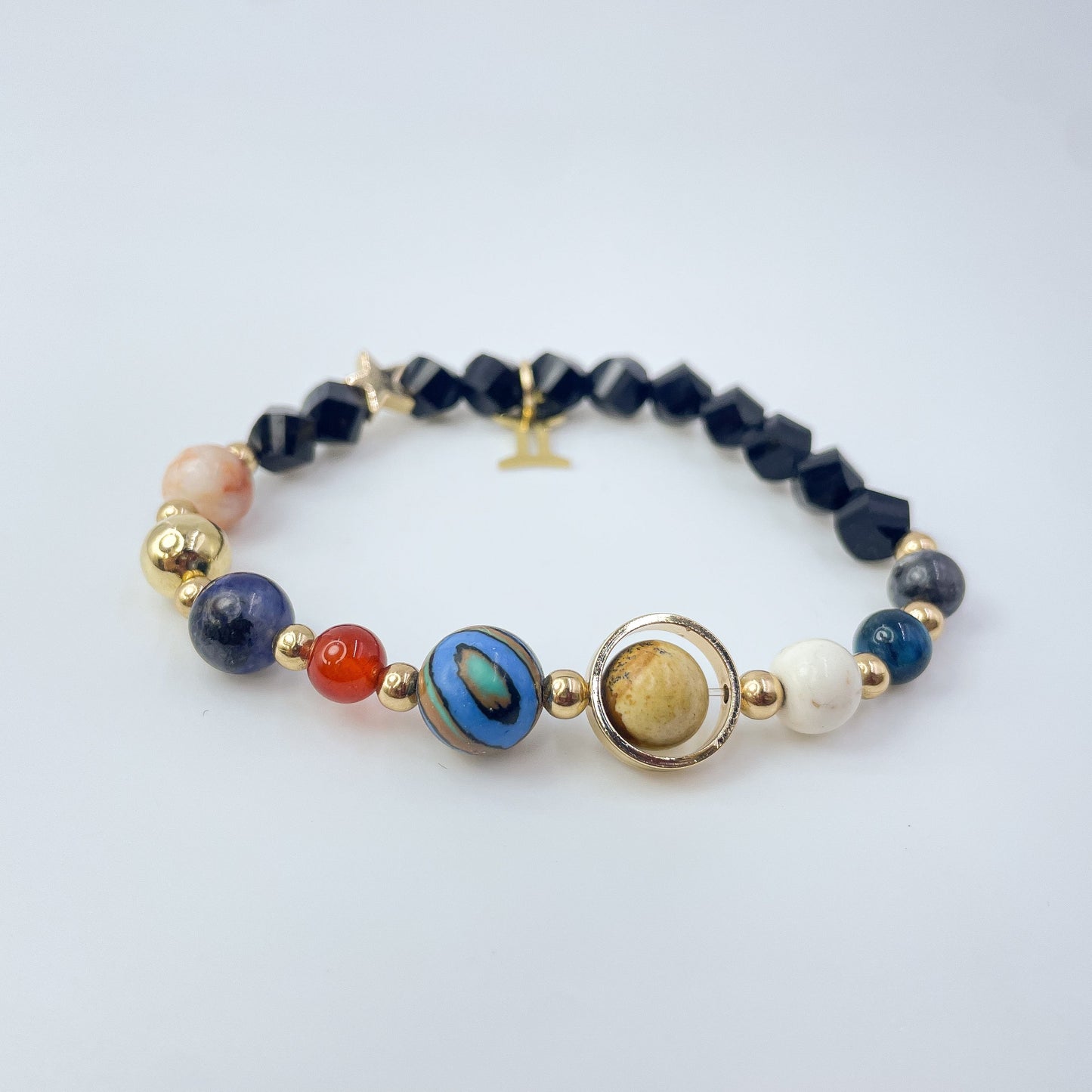 Planet Series - Gemini Nature Stone Zodiac Bracelet - Nura Crystal