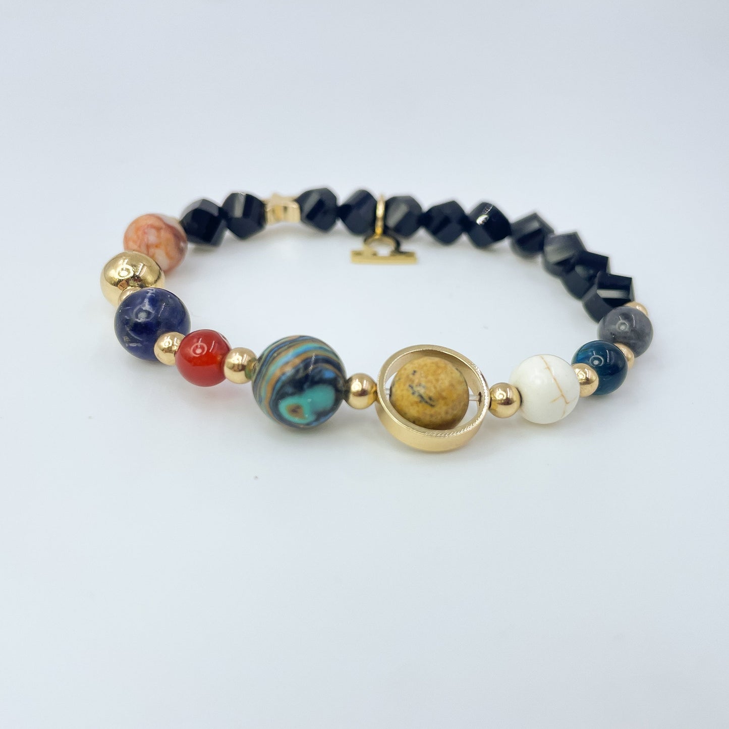 Planet Series - Libra Nature Stone Zodiac Bracelet - Nura Crystal