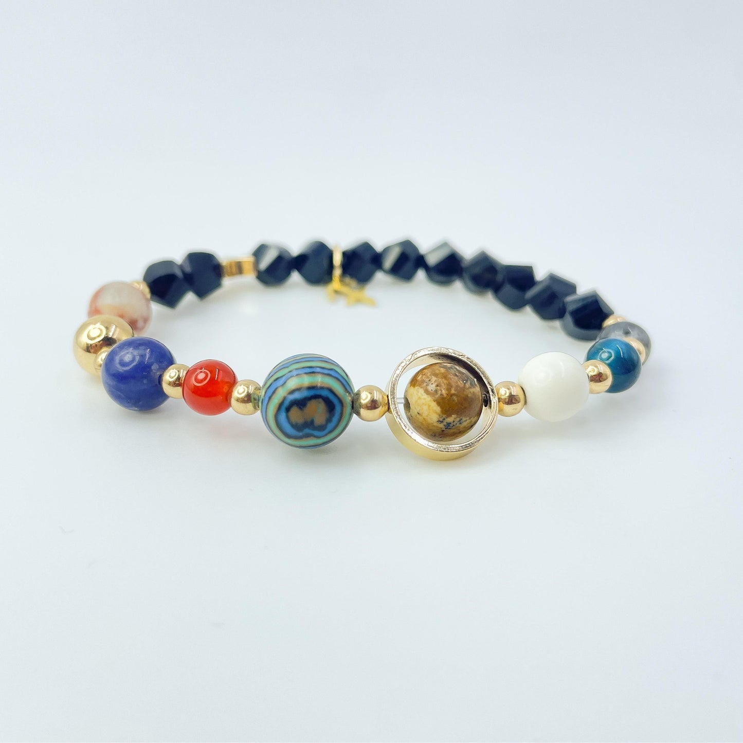 Planet Series - Sagittarius Nature Stone Zodiac Bracelet - Nura Crystal