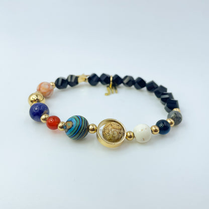 Planet Series - Scorpio Nature Stone Zodiac Bracelet - Nura Crystal