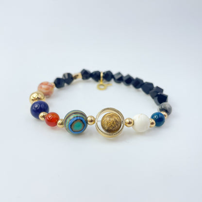 Planet Series - Taurus Nature Stone Zodiac Bracelet - Nura Crystal