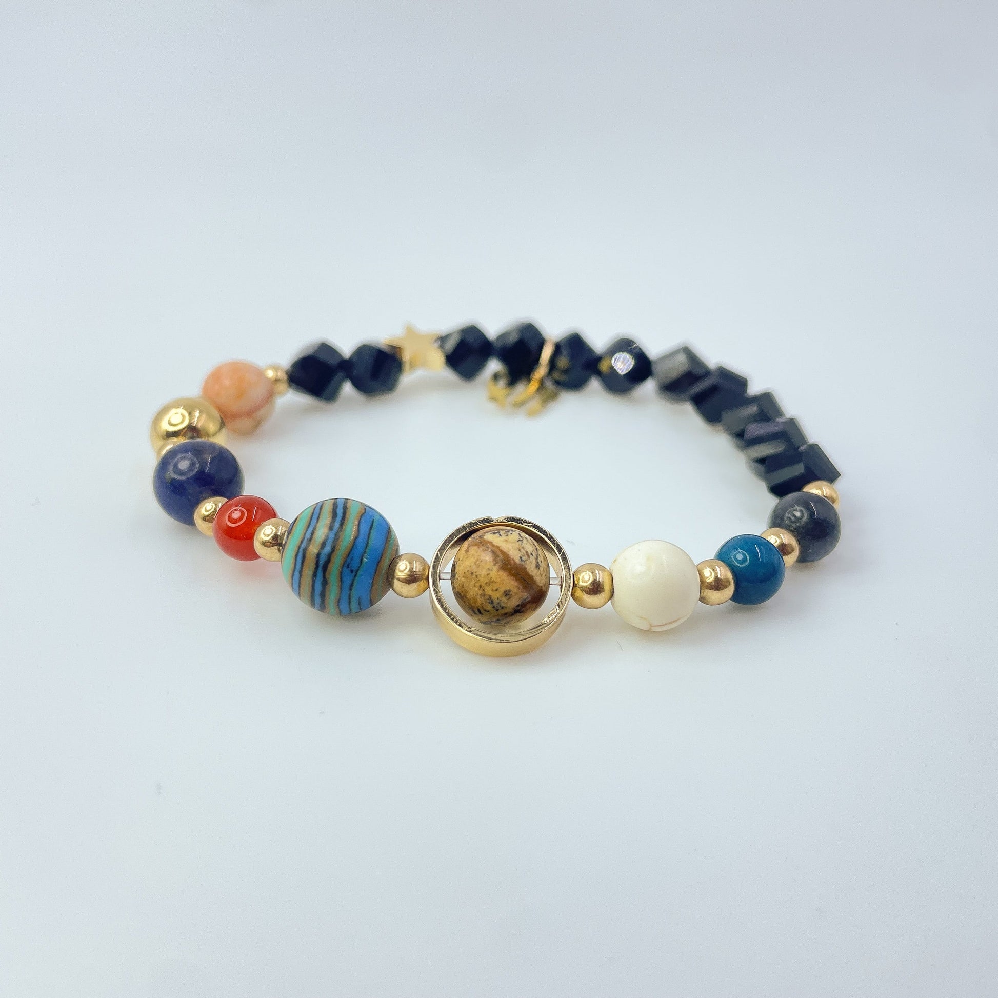 Planet Series - Virgo Nature Stone Zodiac Bracelet - Nura Crystal