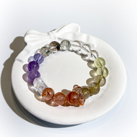 The Rainbow Bracelet Healing Set Chakra - Balancing Crystal Jewelry