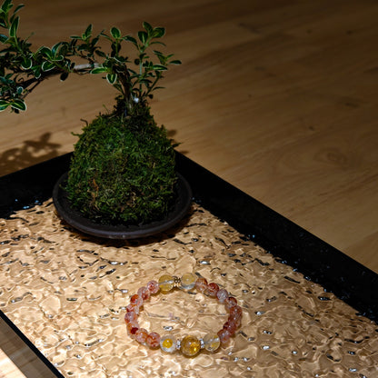 Red Hematoid Quartz & Citrine Crystal Healing Set Chakra - Balancing Crystal Jewelry - Nura Crystal