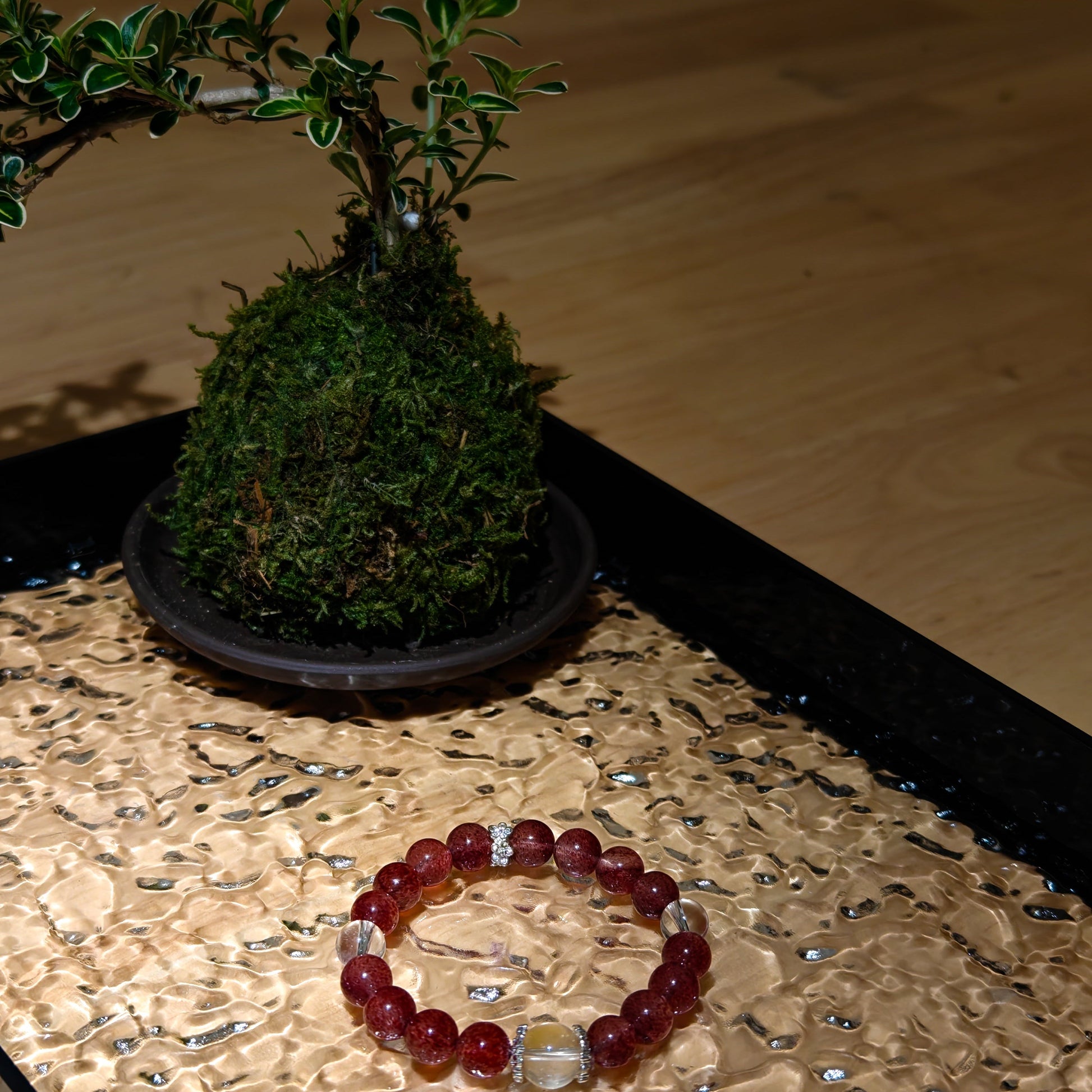 Rhodonite & Clear Quartz Healing Set Chakra - Balancing Crystal Jewelry - Nura Crystal